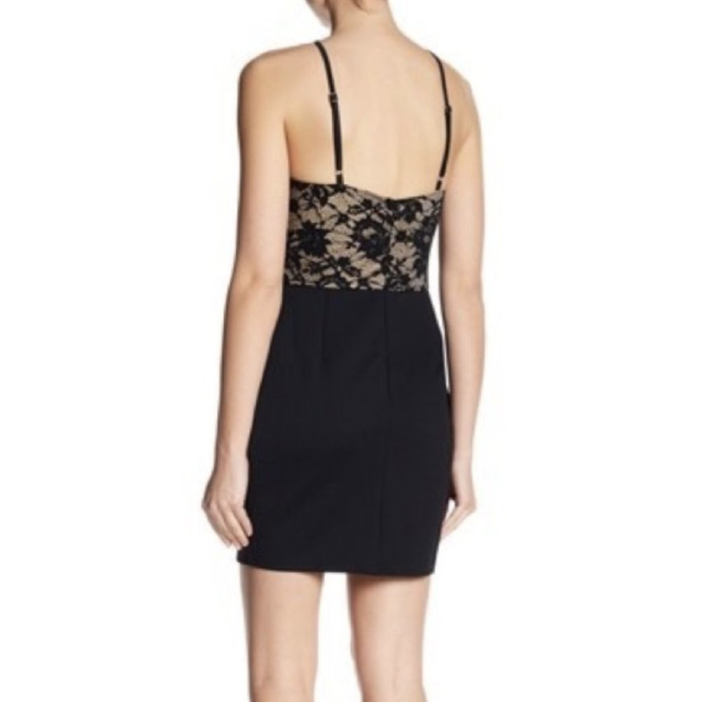 The Room By Ark & Co Pink Strappy Lace Bodycon Dress S - Picture 3 of 11